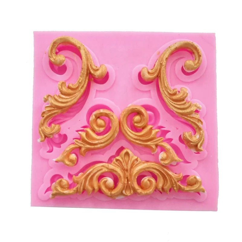 European Frame Style Gum Paste Cake Liquid Silicone Fondant Chocolate Decorating Tools
