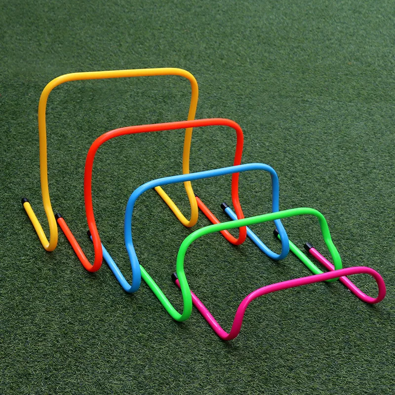 Wholesale 15CM 23CM 30CM 40CM 50CM football training Hurdles Portable Soccer Running Training Speed Agility Hurdles