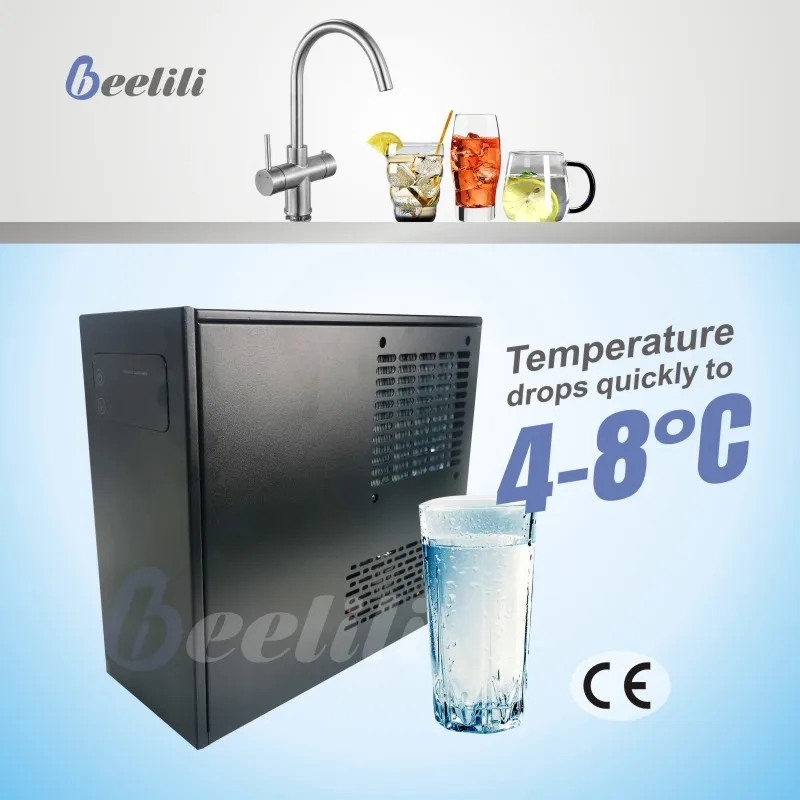 Beelili Stainless steel  undersink water dispenser  compressor cooling water chiller  undersink water cooler for kitchen office