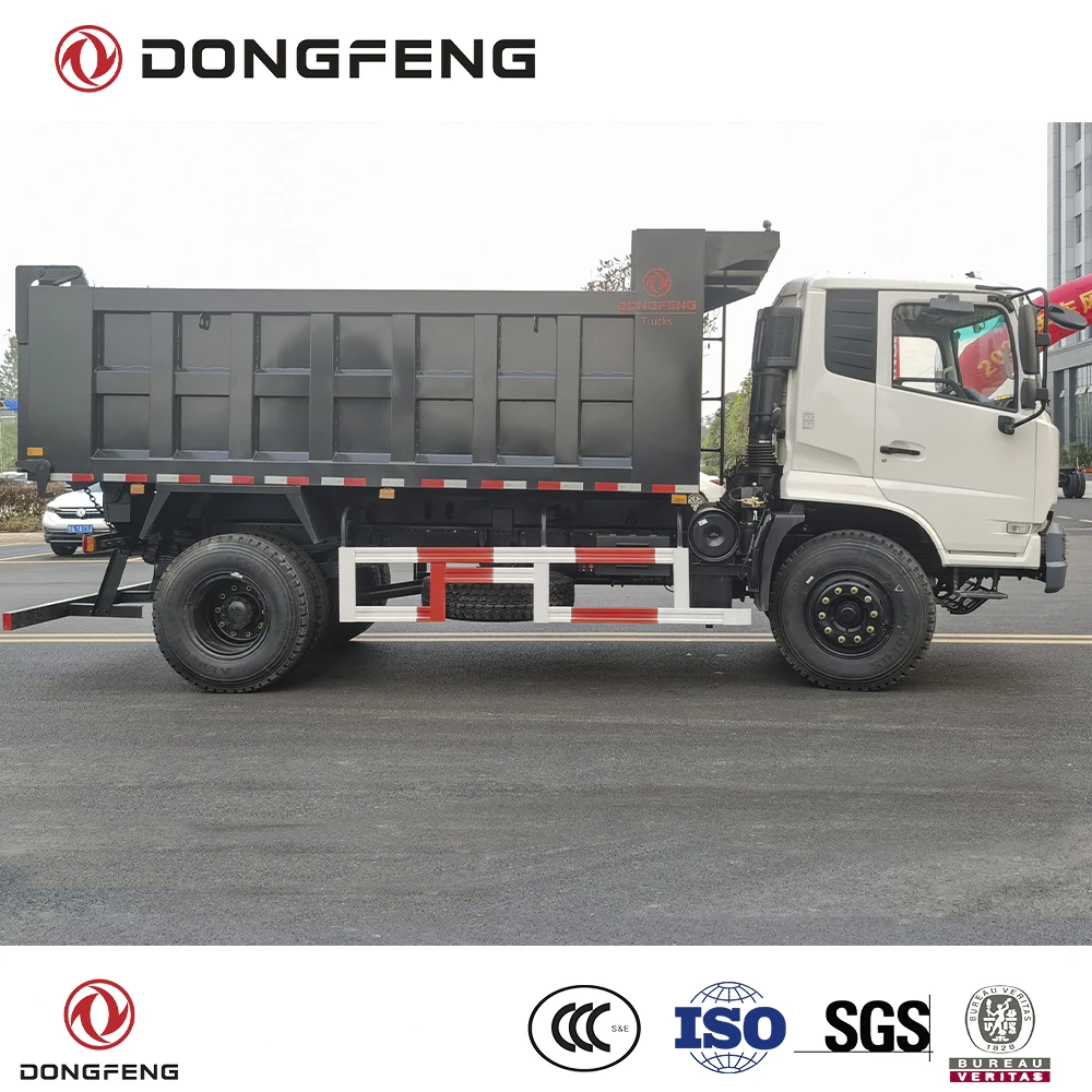 Dongfeng 4x2 dump truck 15 ton loading capacity cummins 270 Hp diesel engine  LHD  tipper truck
