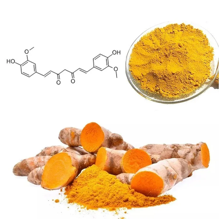 Natural Plant Pigment Curcumin Turmeric Root Extract 95%-98% Curcumin Powder