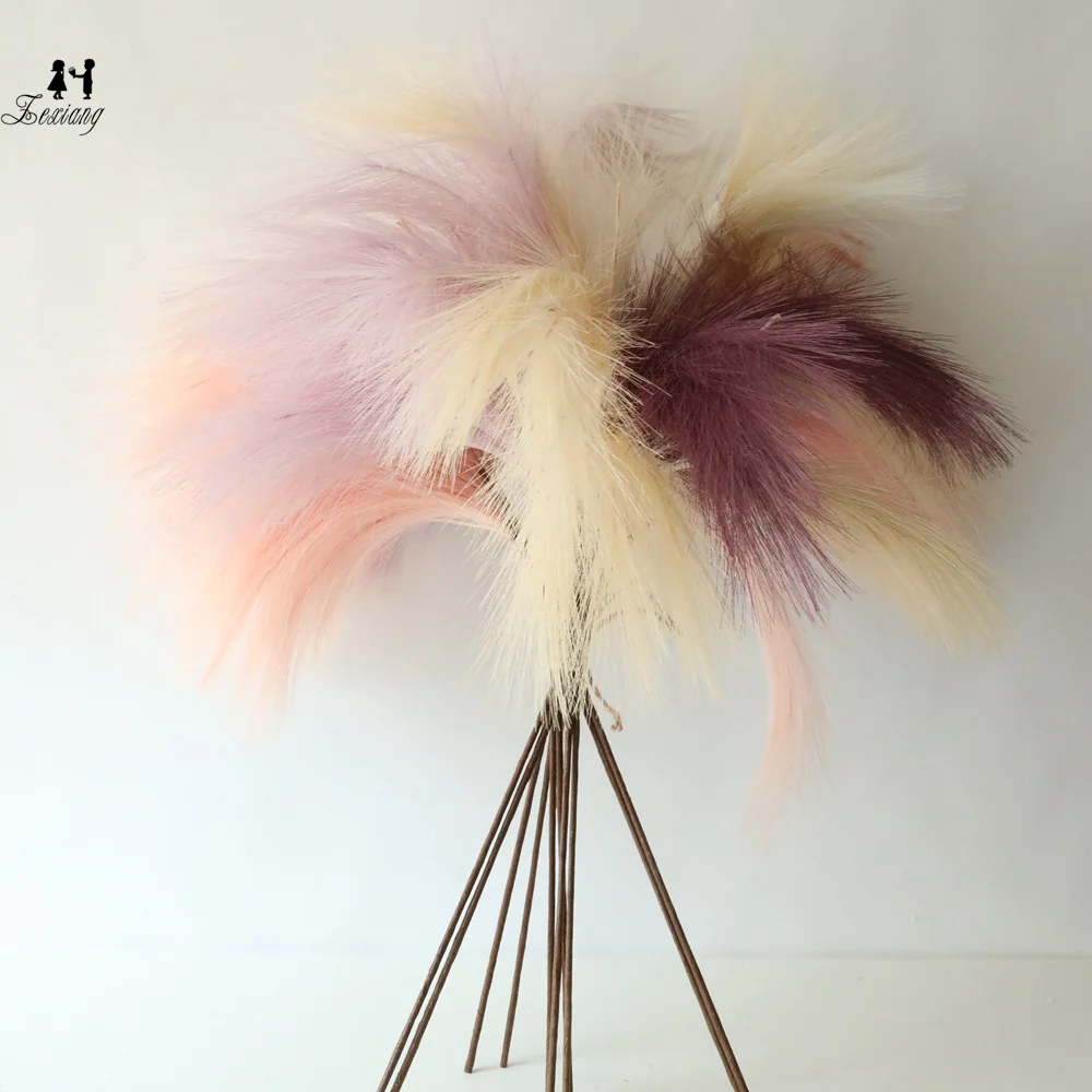 Boho Home Decor Dried Pampas artificial Reed Pampas Grass Bulk