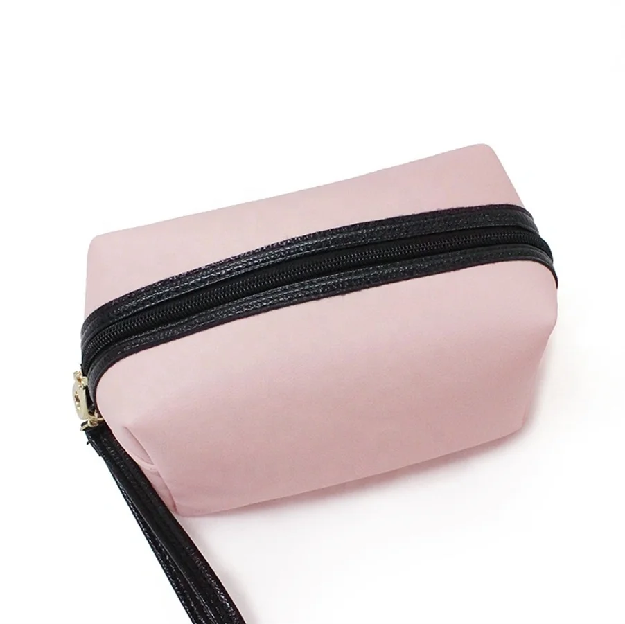 Custom Offset Printing Surface 600D Polyester Cosmetic Makeup Bag