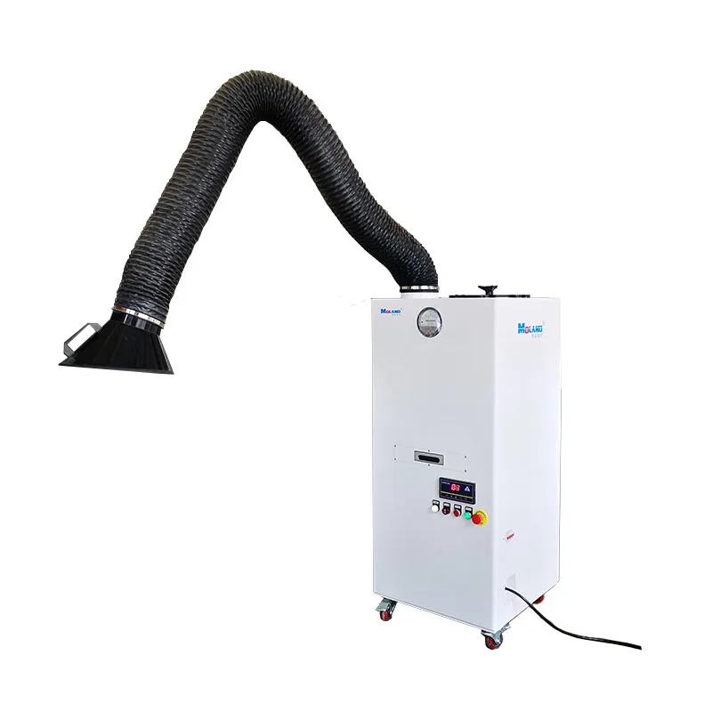 1.5kw Industrial Portable Air Filtration System/welding Smoke Dust Collector/welding Fume Extractor With Ce Certification