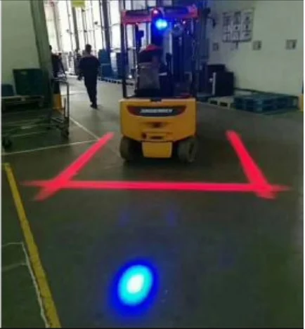 9-110V Toptree Forklift Safety Blue Spotlight LED Forklift Warning Lights for Forklift Truck Auto