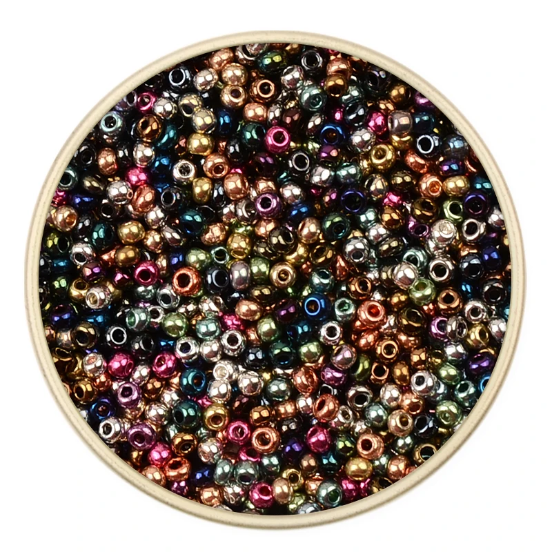 2mm Metal Czech Beads Glass For Diy Handmade Jewelry Women Charm Gift Bohemia Style  Accessories