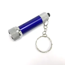 LFT010 Mini Aluminum Keychain Light 5 LED Strong Light Handle Torch Flashlights