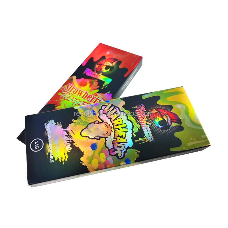 Chocolate Bar Packaging Box Packaging Custom Holographic Cartoon Resistant One Gummy up Edible Mushroom Chocolate Bar Child Food