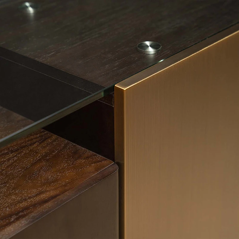 Luxury Dining Room Set stainless steel plywood Sideboard Living Room Cabinet Modern Sideboard Buffet Cabinet