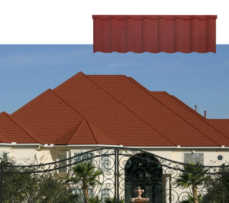 High quality round asphalt shingle colourful stone coated roofing metal tiles building material