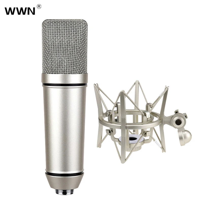 U87 подвесная конденсаторный микрофон в прямом эфире комплект микрофон с большой диафрагмой трансграничной настольный микрофон