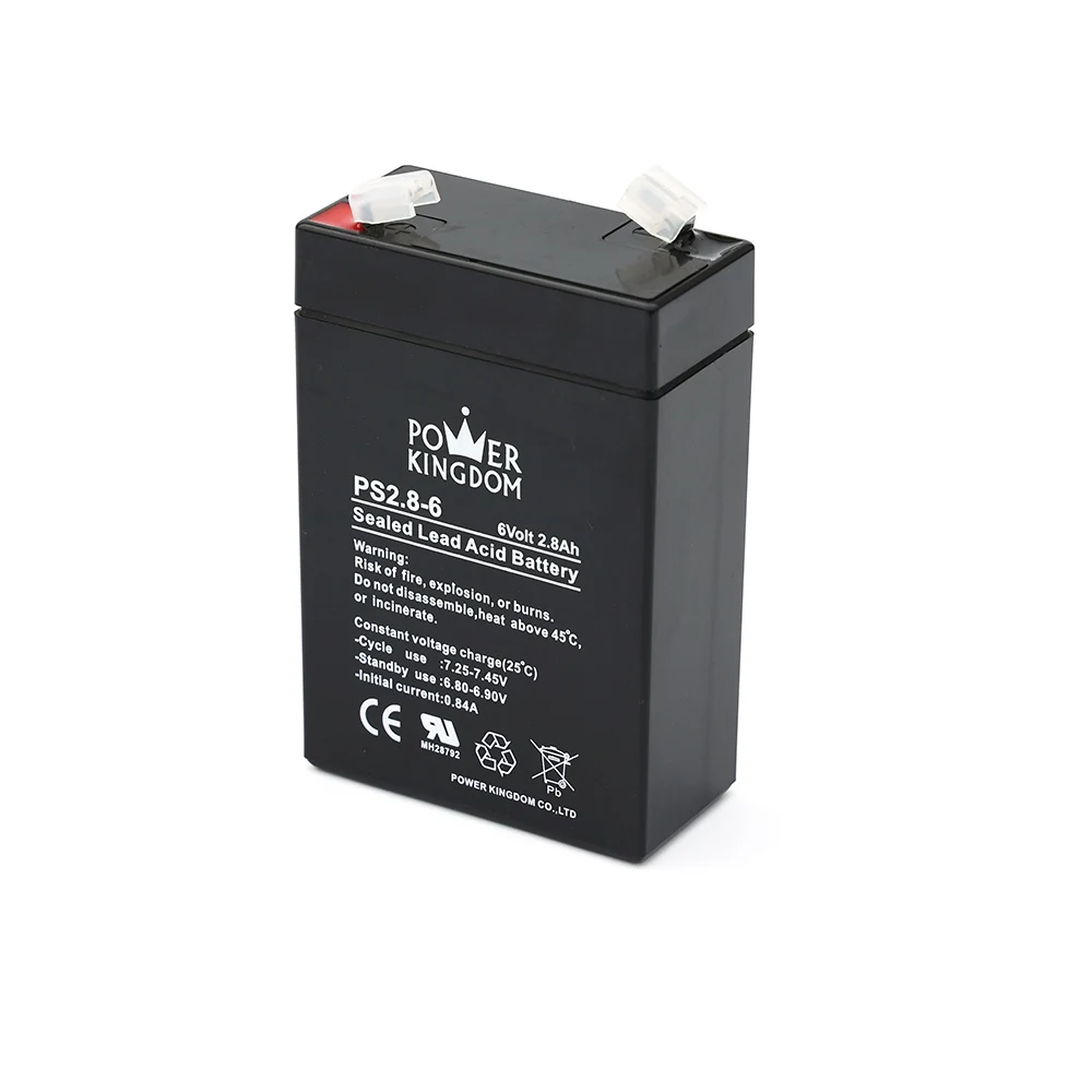 best quality SLA rechargeable battery 6v 2.8ah