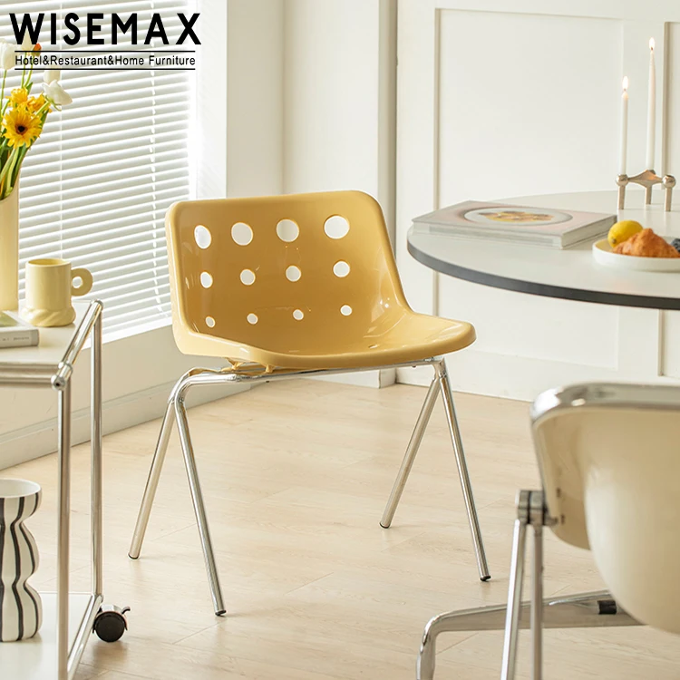 WISEMAX мебель в скандинавском стиле для дома Штабелируемый боковой стул форме сыра пластиковый акрил кухни и столовой