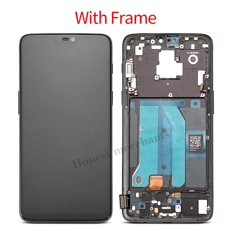
6.28 inch Original For Oneplus 6 Optic AMOLED LCD Screen Display Touch Panel Digitizer Frame For One Plus 6 LCD Repair Parts 