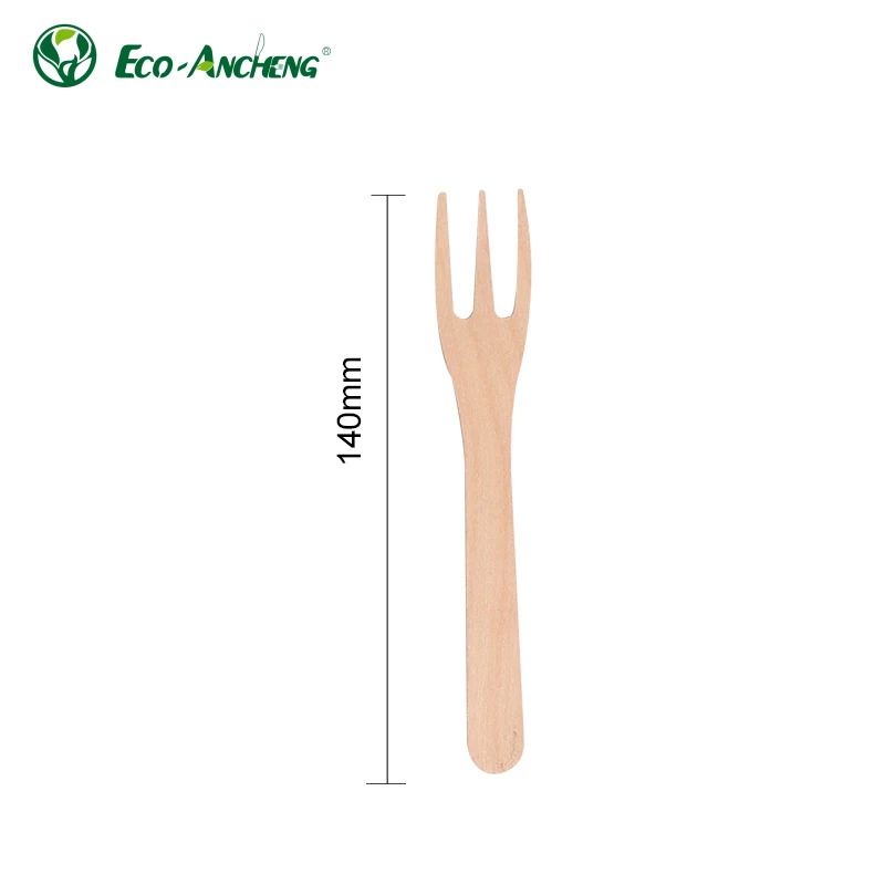 Wholesale Eco-Friendly Disposable Wooden Chip Fork 1000PCS Wooden Disposable Fork