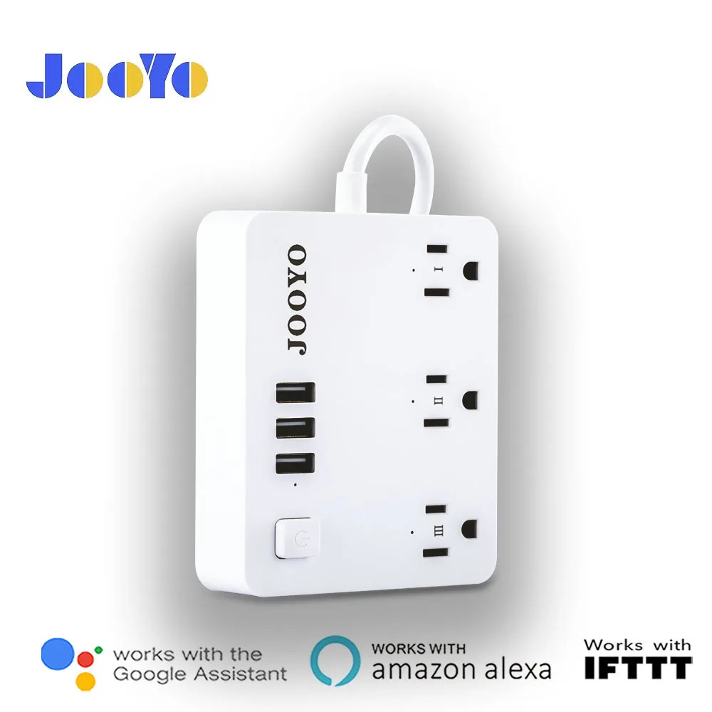 Original 110v Smart Power 3 AC Extender Wifi Smart Power Strip with 3 USB Ports