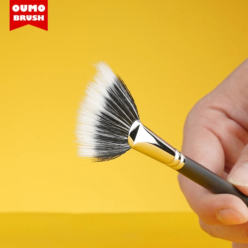 OUMO BRUSH--Hot sales synthetic hair 184s DU FIBRE FAN BRUSH Highlighter brush