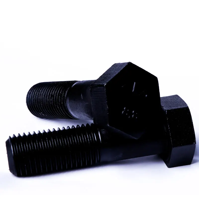 Black Carbon Steel Quality Grade 8.8 10.9 12.9 Hex High Strength Nuts And Bolts