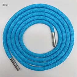 Factory wholesale 5 mm Cotton Cord With Metal Tipsbraided ropes cotton polyester drawcords for hoodies and garment drawstring