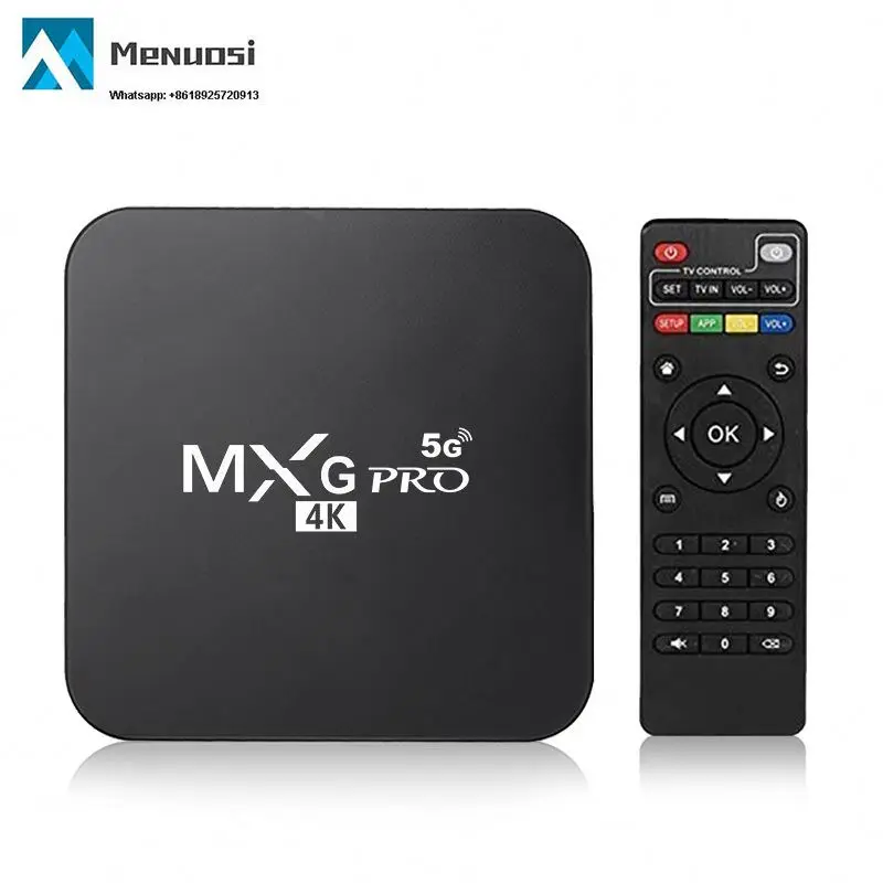For Brazil Mxg Pro 5G  Android 11.0 MXG 4K Set Top Box 1GB 8GB 4K HD Player Smart Tv Box Android Tv Box