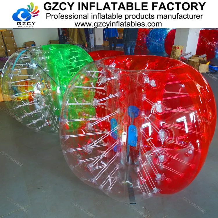 Funny adult body bumper ball suit inflatable bubble football soccer ball on sale