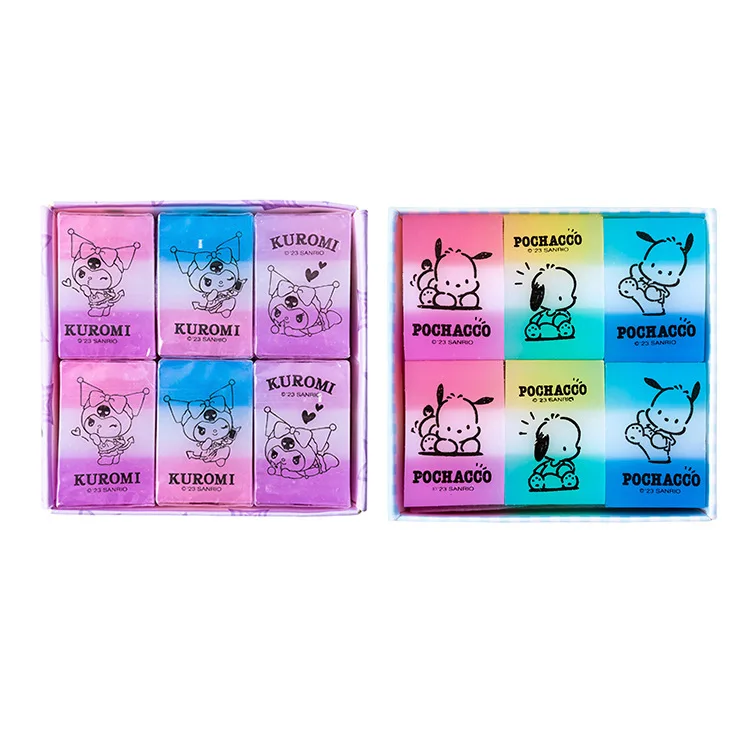 DAHOUFA180 Kuromi Gradient Jelly Eraser for Students Clean Wiping and Trace Free School Supplies