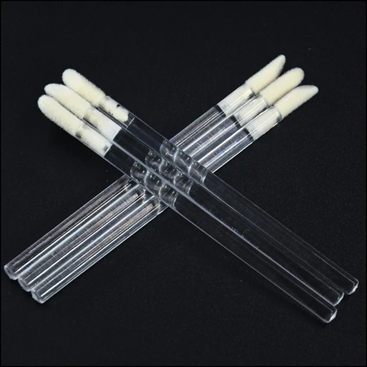 Lipstick scrub gloss makeup brush  disposable lip applicator brush Cotton  Wands Applicator Make Up Tool