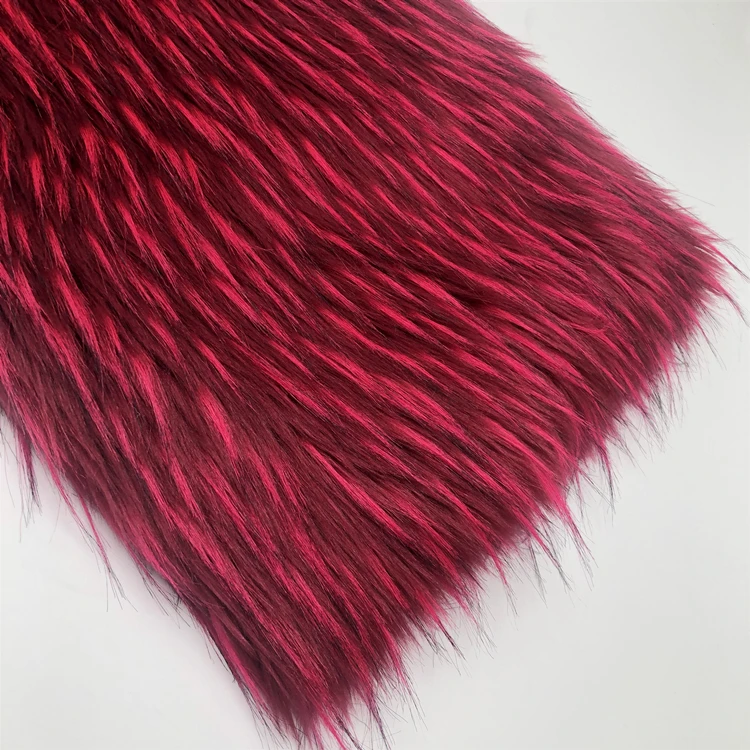 Роскошная цветная ткань из искусственного меха для одежды