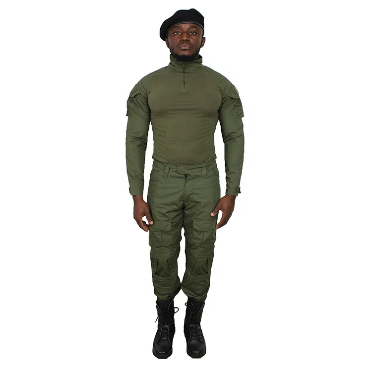 
oem army tactical combat suit men military uniform green camo military outdoor army tactical uniform frog suit 