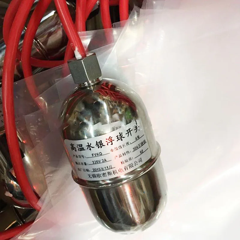 316 из нержавеющей стали mercury поплавковое реле уровня жидкости 250V/380VAC 1KW длина 1 метр высокотемпературный поплавковый датчик