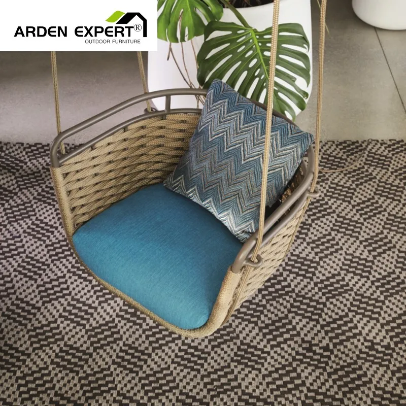 Hotel Hanging Pods Outdoor Rope Hanging Chair Rattan Swing Egg Chairs