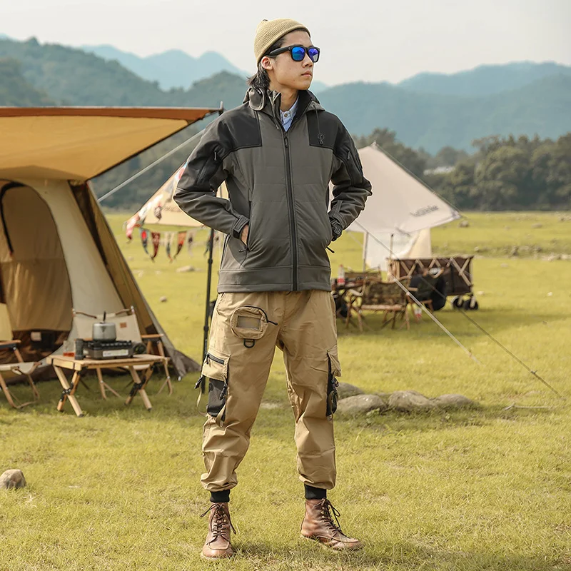 Emersongear Outdoor Hiking Keep Warm Functional Jacket Unisex Winter Waterproof Windproof Tactical Softshell Jacket