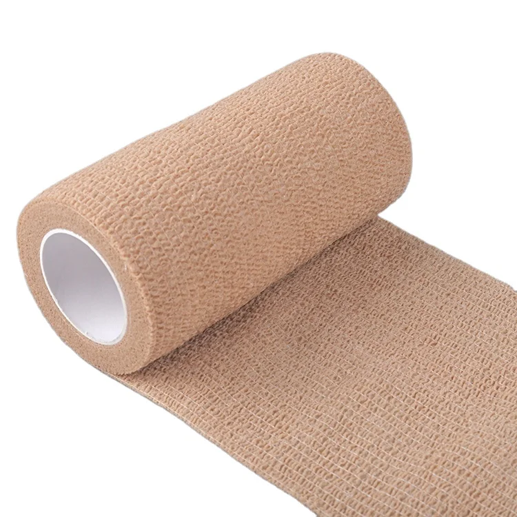 Bulk Wholesale Custom Logo Printing Medical Supplies non-woven self-adhesive bandage Cohesive Elastic Bandage
