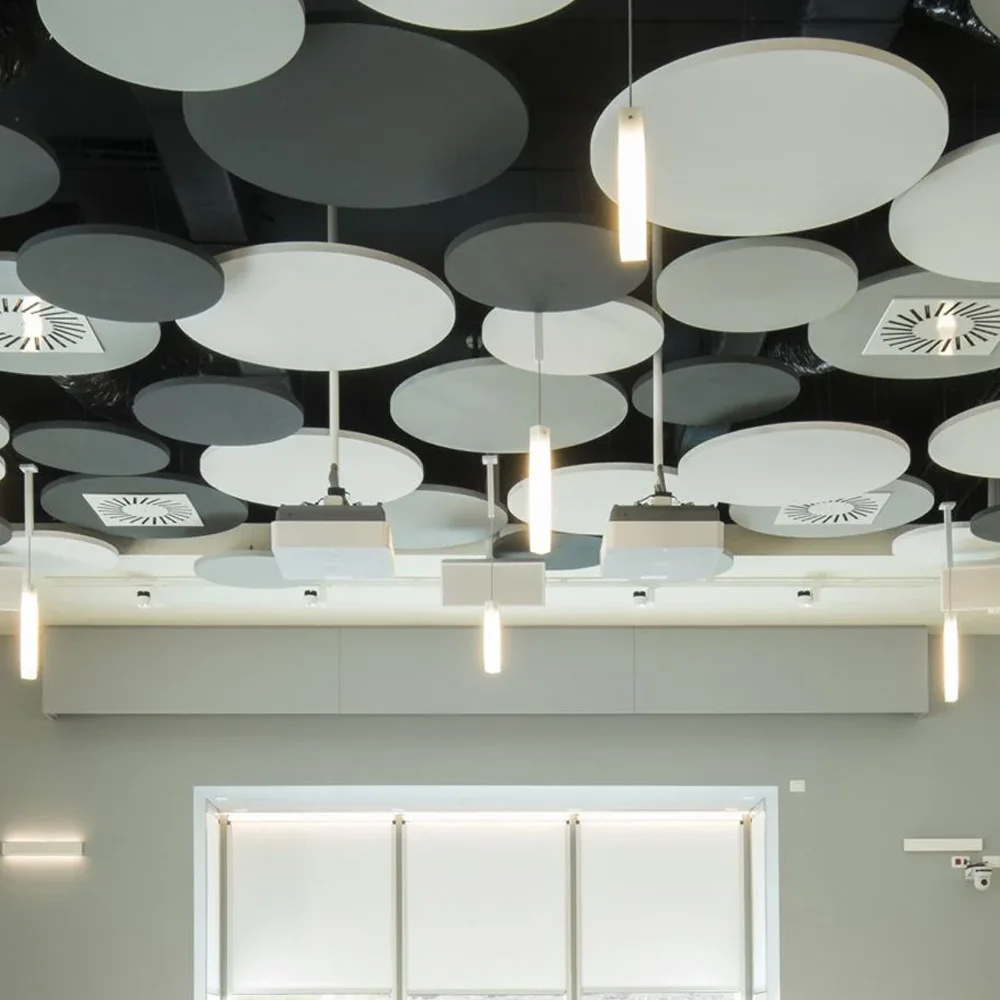 acoustic Ceiling decoration fabric polyester fiber acoustic panel ceiling  for cinema sound absorbing pet felt