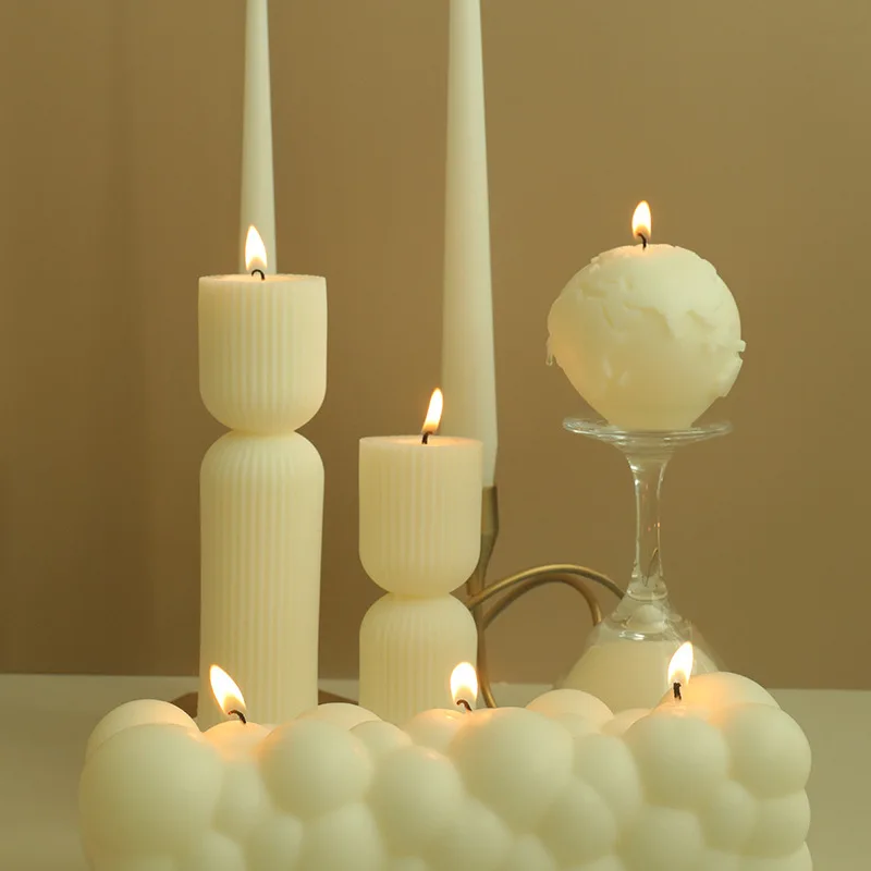 luxury soy wax handmade eco-friendly organic scented shape art candle