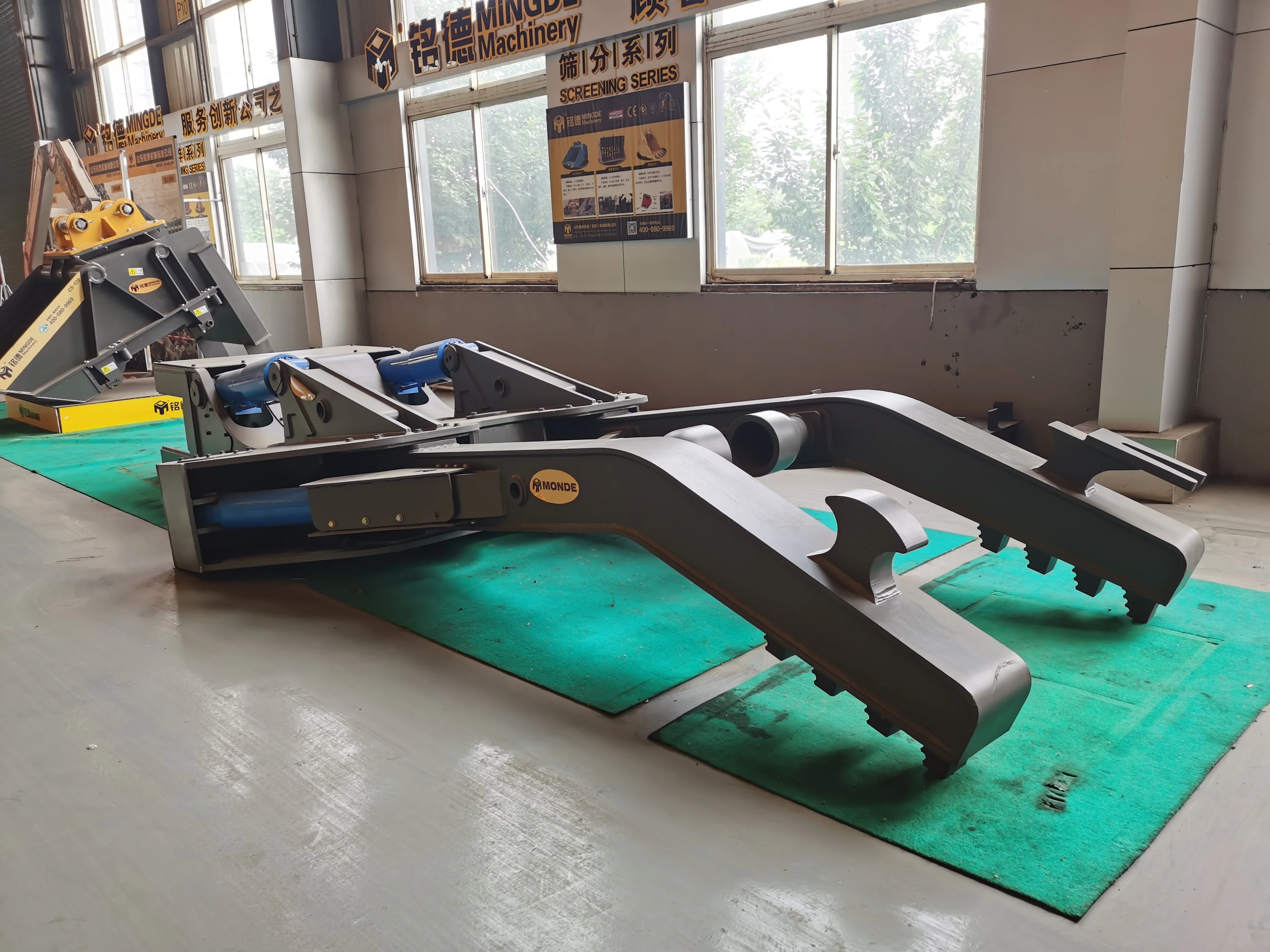 MONDE car shear excavator car dismantling shear with press frame