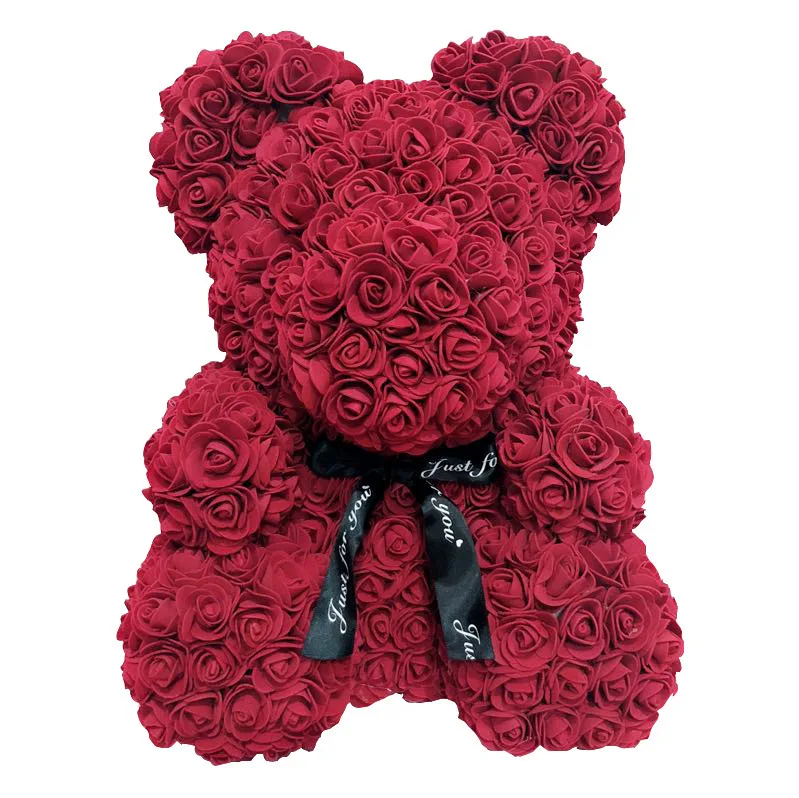 Styrofoam Oso Rose Flower Bear Valentine Big Teddy Bear Rose Bear Gift For Girlfriend