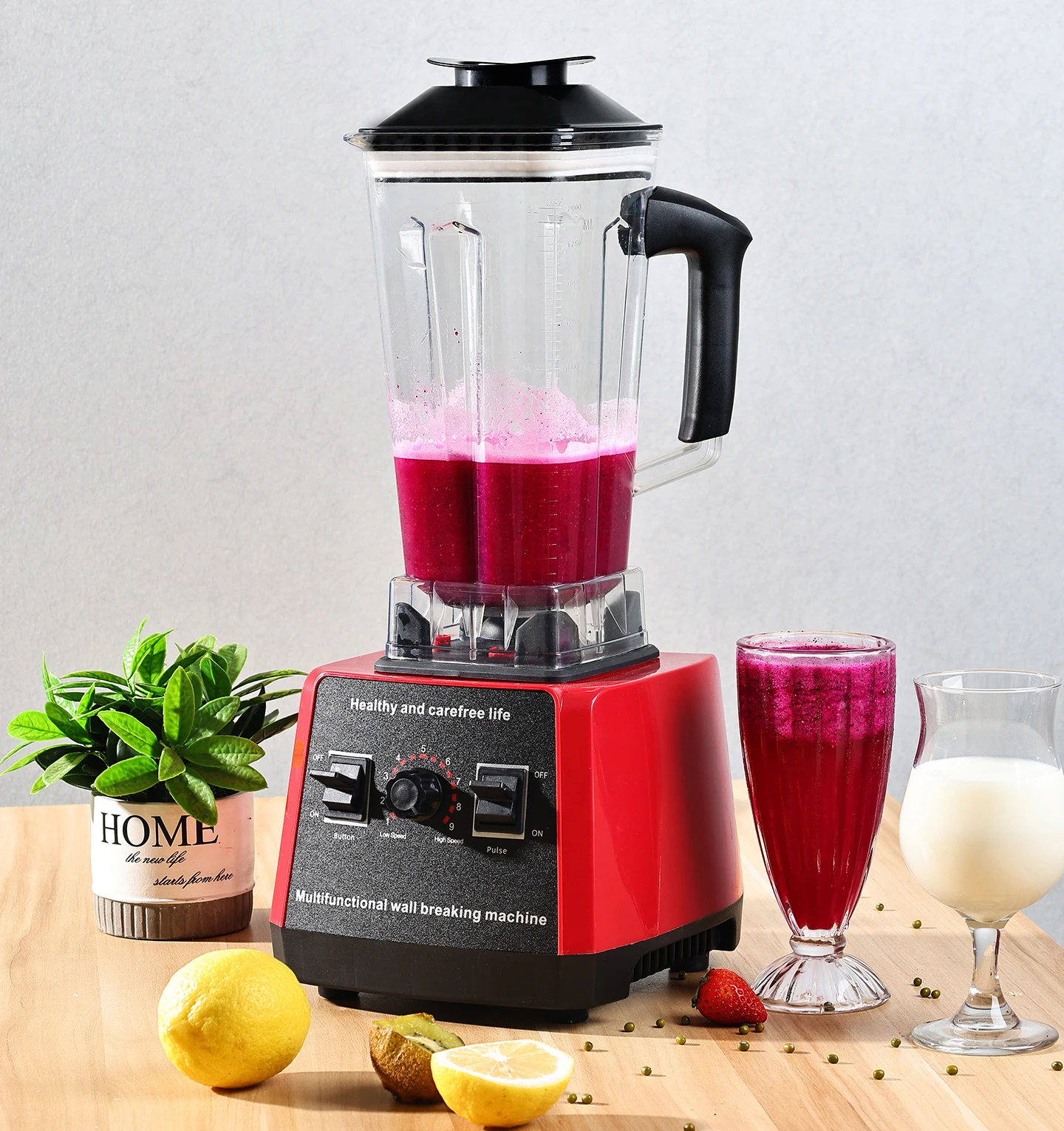 Heavy Duty Electric Juice Mixer Food Processor Professional Multi Speed Kitchen Blender