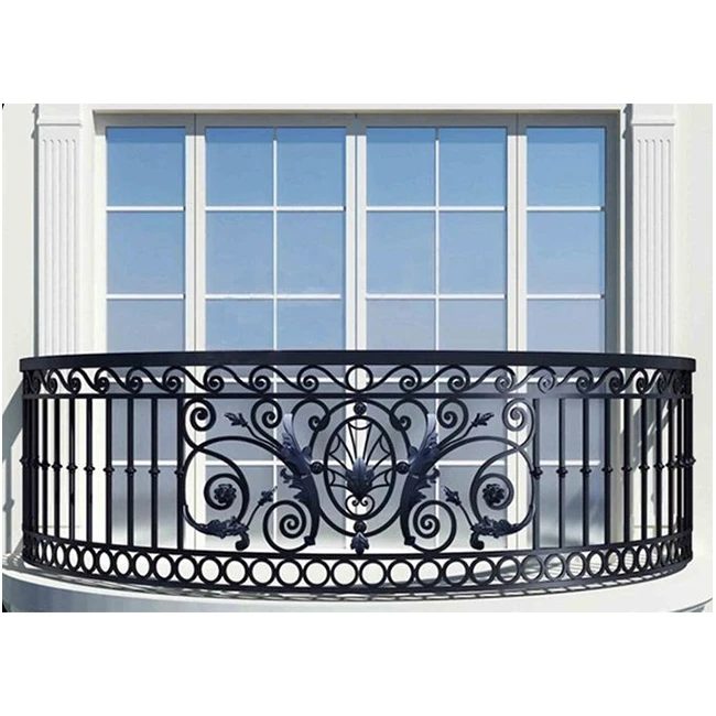 Lightweight And Strong Impact-resistant Villa Balcony Fence No Rust Spray Metal Security Fence