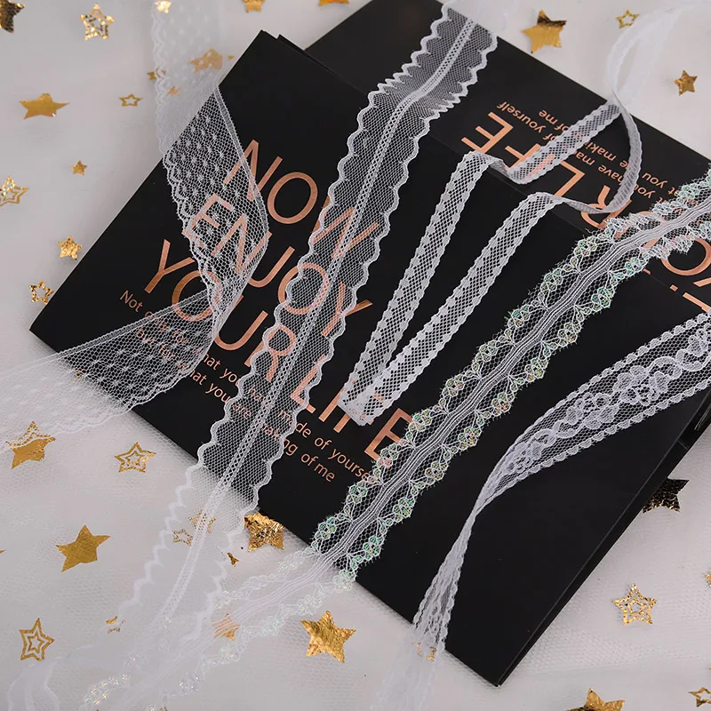 Wholesale custom wedding bridal gift wrapping bow lace ribbon flora ribbon