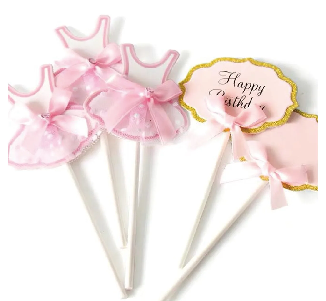 Custom cake topper accessories wedding happy birthday cake insert decoration cake decorating supplies of various shapes