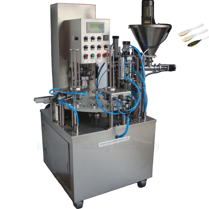 Automatic Honey Spoon Filling Packaging Machine for Plastic Honey Spoon Packing Equipment