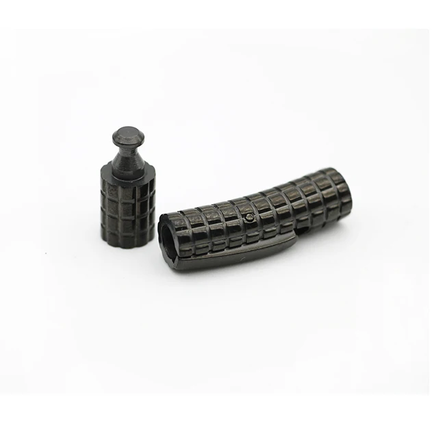 
Bracelet Leather Cord Connectors 4mm Magnetic Clasp 