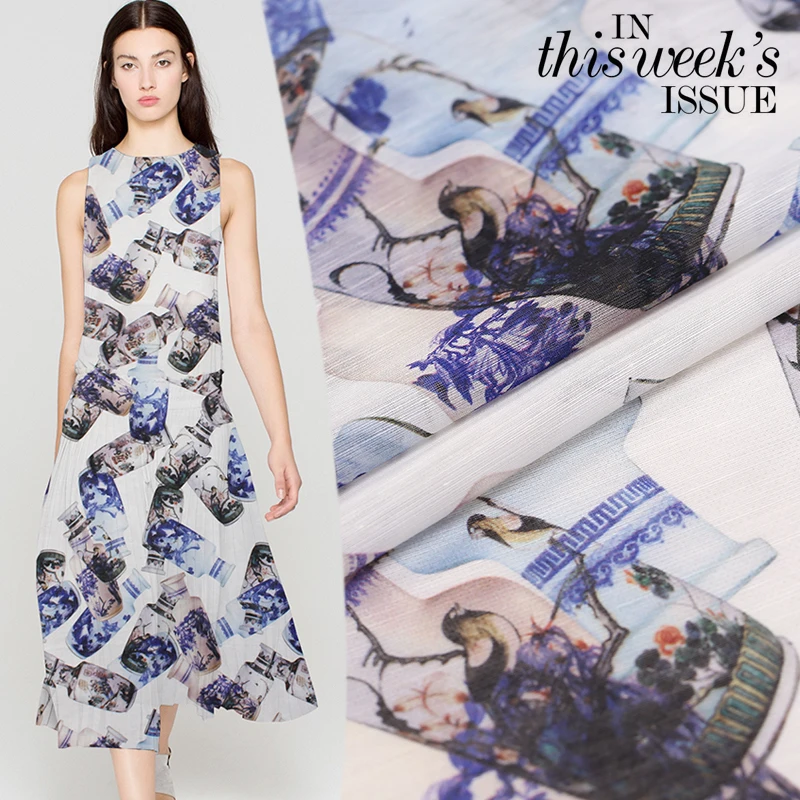 High Quality linen silk fabric blend fabric for dress