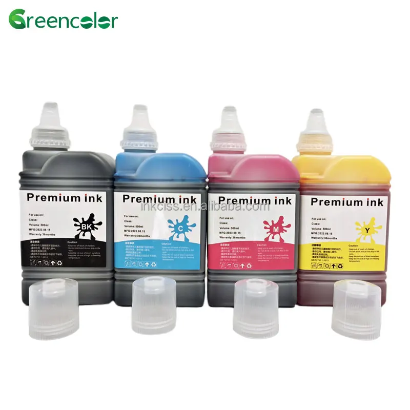 Greencolor premium 1000ml 500ml printer ink water Based Refill dye Ink for HP pagewide 452dw 477dw 552dw 476 950 953 955