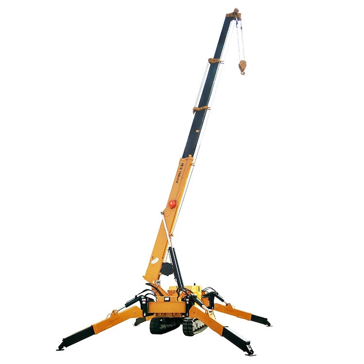 Beta 5.5Ton Foldable 360 Degree Hydraulic Mini Crawler Spider Cranes For Sales