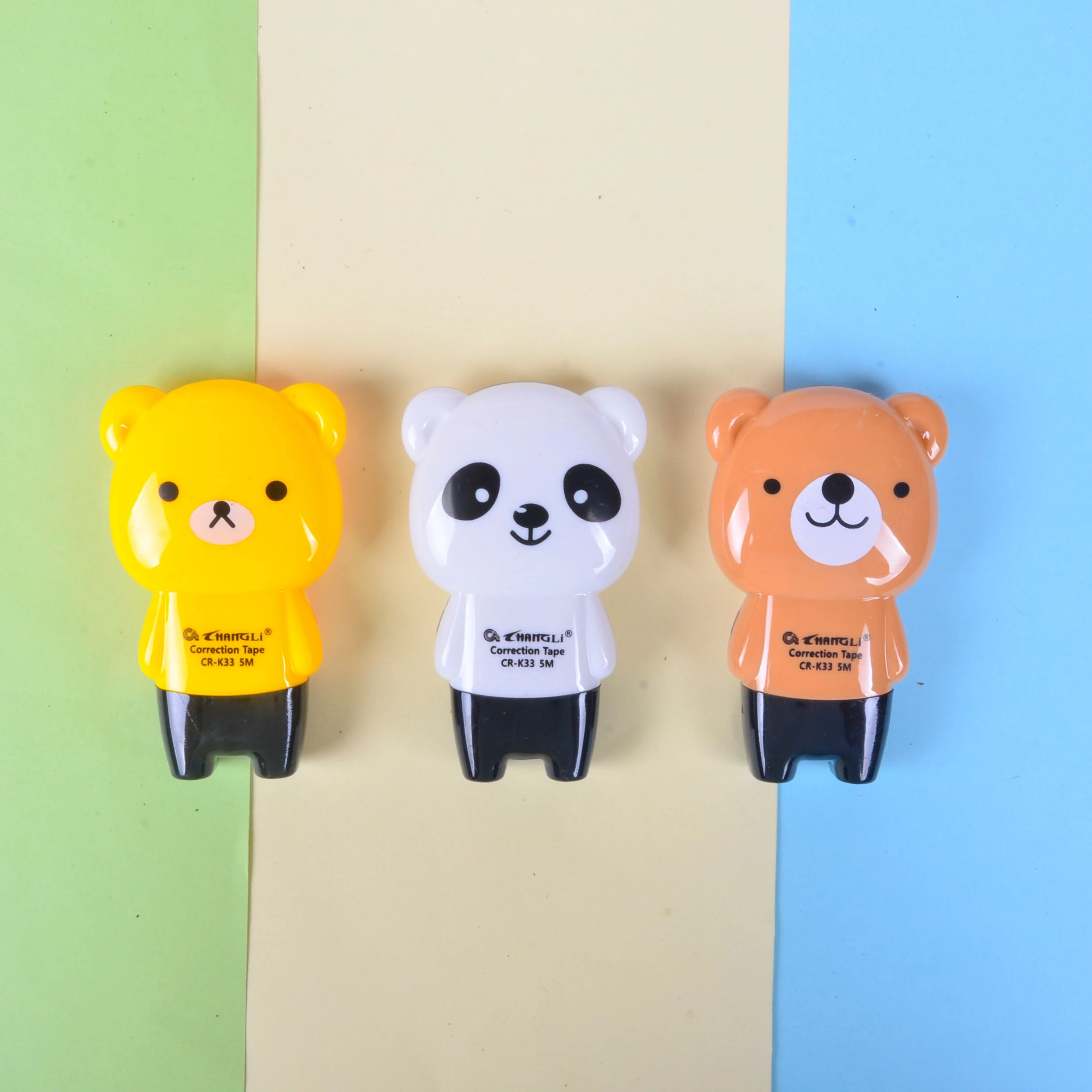 
Cartoon Shape Cute Correction Tape Bear Student Stationery Brand New Correction Supplies Items 