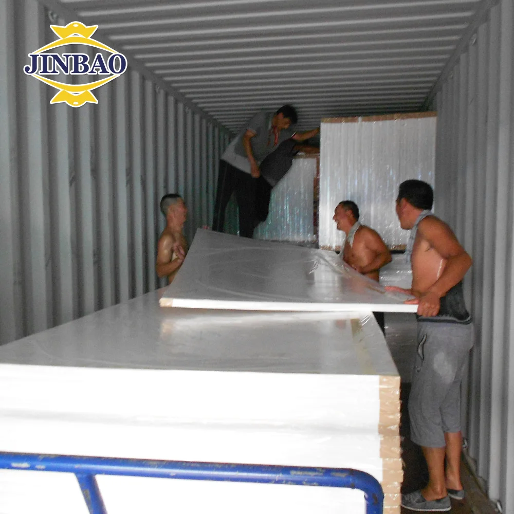 JINBAO factory  pvc foam board  5x10  4*8  pvc skirting kitchen cabinet skirting board plasti