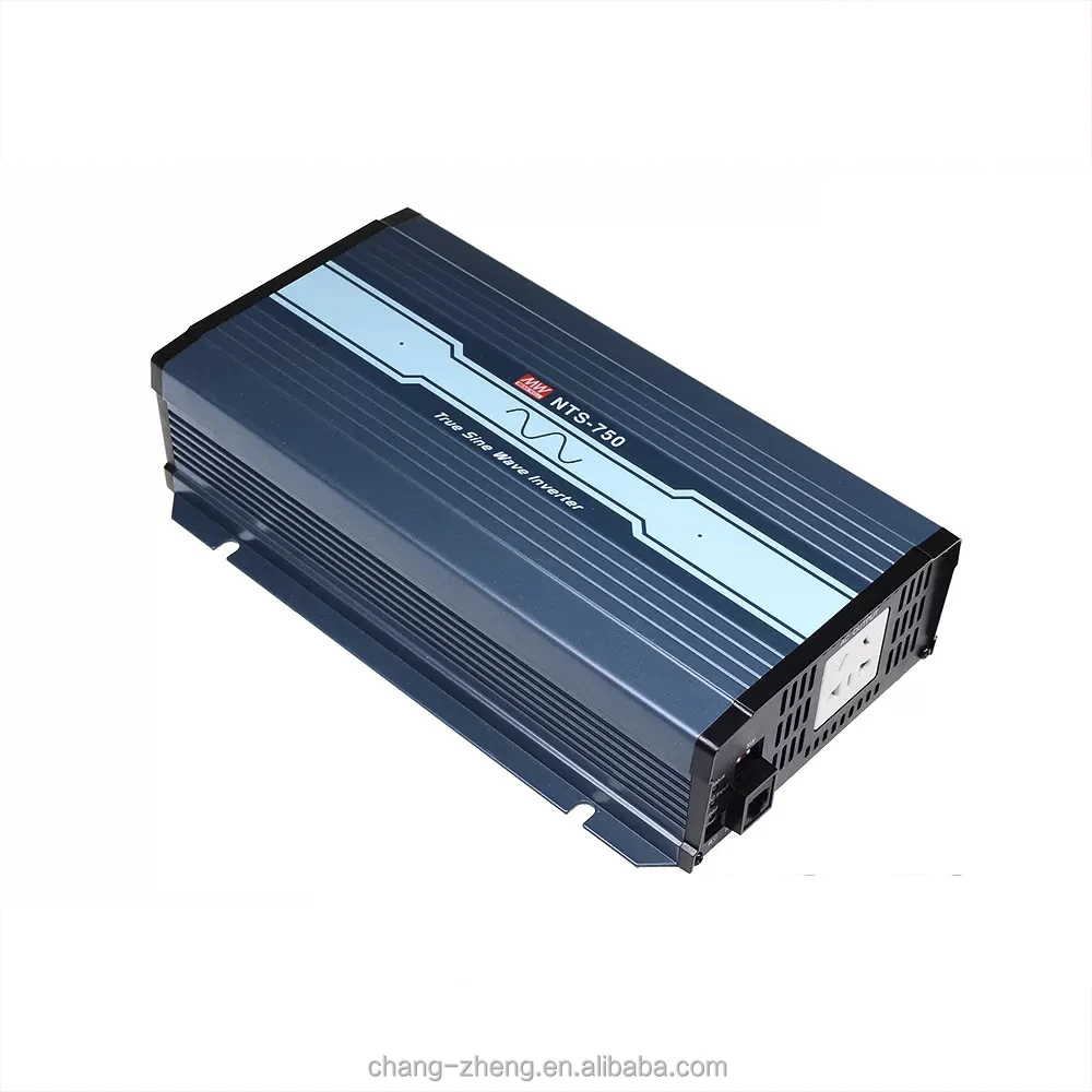 Meanwell NTS-750 750W Pure Sine Wave DC to Ac Home Car Power Inverter DC 12V 24V 48V to AC 200V 220V 230V 240V Solar Inverter