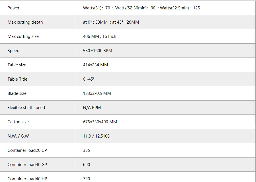 16 inch Variable Speed Scroll Saw with Work Light Flexible Shaft